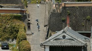 この坂からの眺めが最高