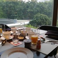 朝食のバフェです