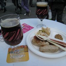 ベルギービールと料理