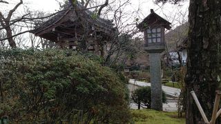 庭の美しいお寺