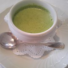 ポテトのクリームスープ 春キャベツの香り