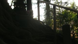 落城悲劇が伝わるところ・逆光が異様だ