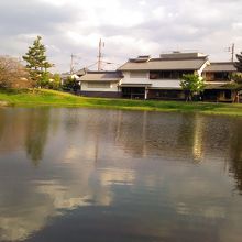 庭園から見る文化館