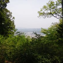 仙元山から小川町市街地方面の眺め