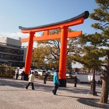 とても立派な鳥居です