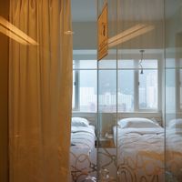 バスルームから撮影。カーテンを開けたら丸見え。