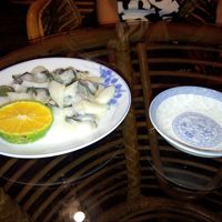 シャコ貝の刺身