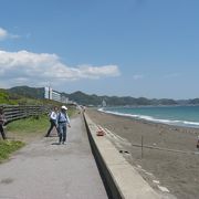 大きな広がりのある海岸です