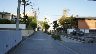 道後から海岸につながる歴史の道