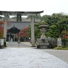 応神天皇陵のすぐ南に鎮座している誉田八幡宮