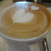 朝ごはんの時のカプチーノ