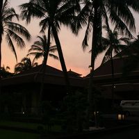 エントランスの夕焼け