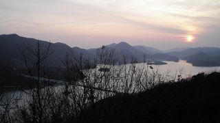 夕日のきれいなときに