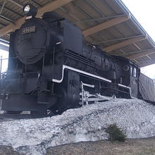 街中に堂々とした姿で展示されています