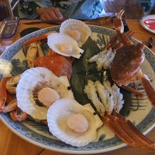 新鮮な魚介類がたっくさんっ