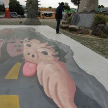 お化けの絵が描いてあります