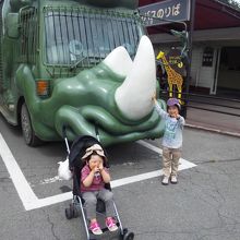 このバスでまわりました。