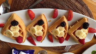 子供連れの朝食もノンビリ出来ました。