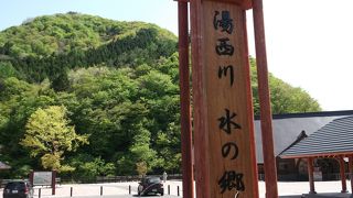 広い敷地に大吊橋・・・