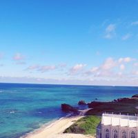 部屋のテラスからの風景クリスティア教会