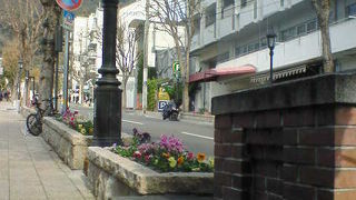 神戸の異人館街まで続く登り坂