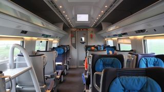特急列車は快適