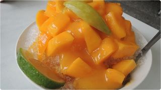 「マンゴーかき氷」がおすすめです