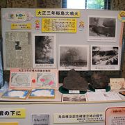 大正３年の桜島大噴火のコーナー