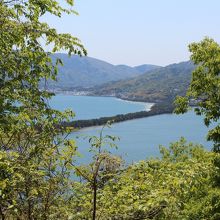 登山道から見えた天橋立