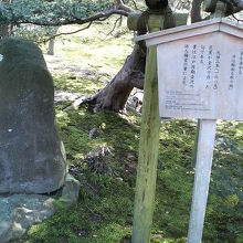 石碑はかなり古くて字が読み取りづらかったです。