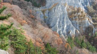 綺麗な岩肌でグランドキャニオンのミニチュアのような景色