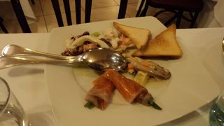 マテーラでもおいしいシーフードが食べられます！