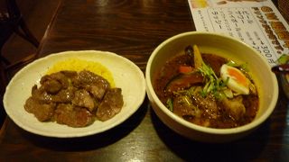 地元の人に人気のスープカレー