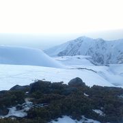 ツボ足で雪山のぼり