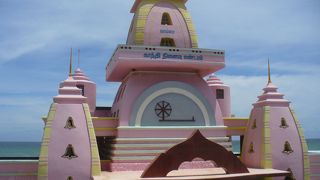 ガンディーの遺灰が一時安置されていた記念堂