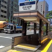 日比谷線で有楽町、東京国際フォーラムにいくには、日比谷駅が便利