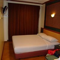 狭いですがＷベッドで窓も大きいです