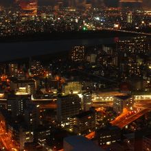 大阪の夜景も…