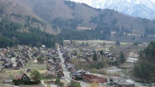 白川郷全体を見渡せる場所
