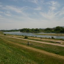 西大橋付近を流れる桂川