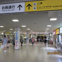 東武野田線の改札