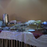 朝食は簡単なバイキング