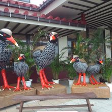 北部らしくヤンバルクイナが飾っています