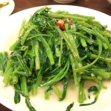 青菜いため　しゃきしゃき度良好