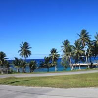 ホテルの前の海