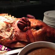 サンデーブランチで豚の丸焼きをみて感動！