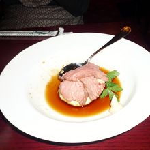 ローストビーフ　マッシュポテトはクリーミー