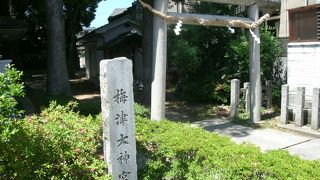 上野橋の北袂に鎮座