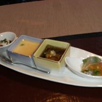 先付です。洋風茶碗蒸しがおいしかったです