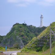 太平洋に面して